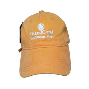 NWT Grand Coral Golf Riviera Maya orange adjustable cap